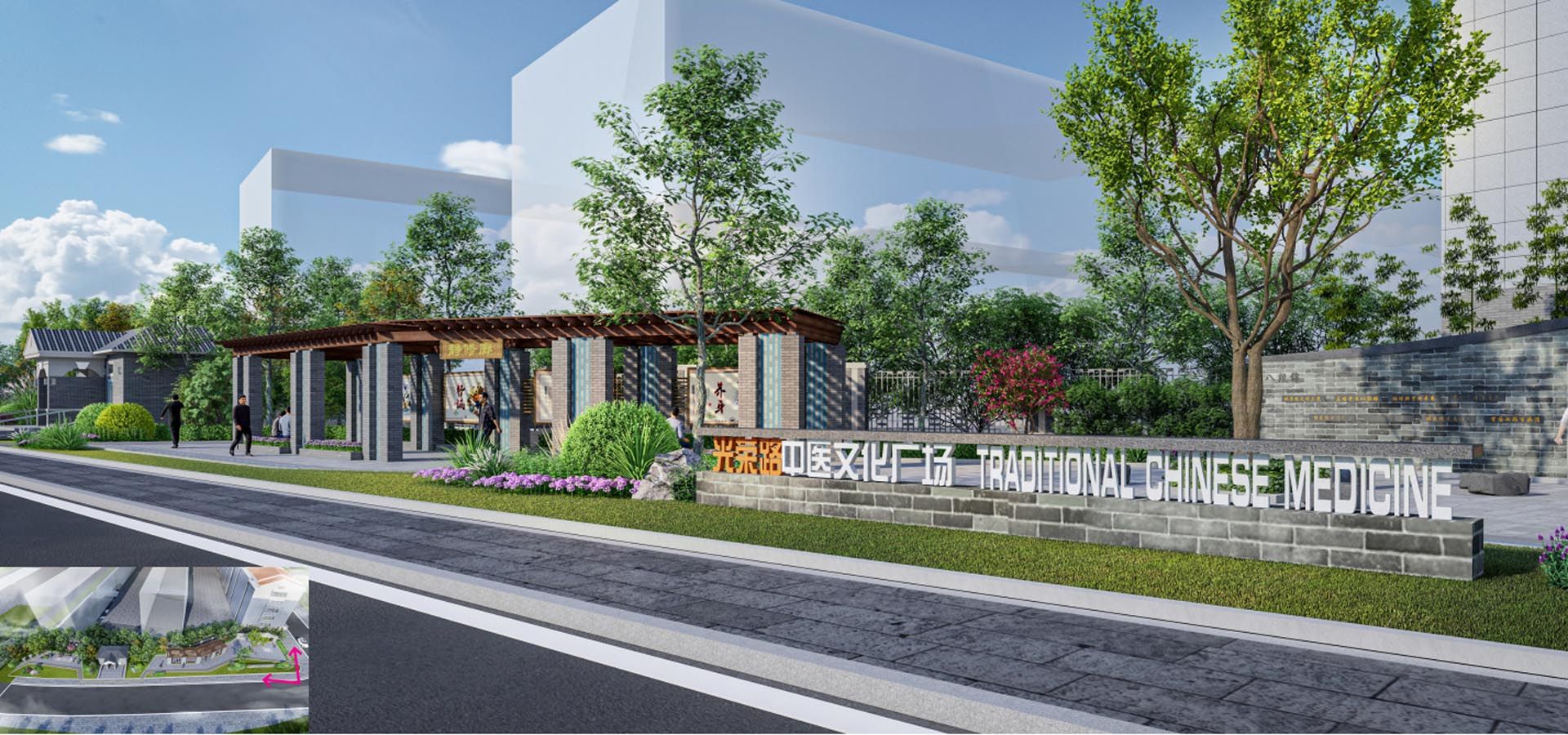 “一街一景，一路一亮点”--- 沭阳县人民东路、光荣路、深圳西路沿街建筑景观提升工程