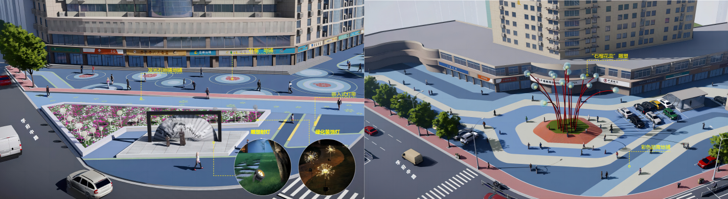 “一街一景，一路一亮点”--- 沭阳县人民东路、光荣路、深圳西路沿街建筑景观提升工程