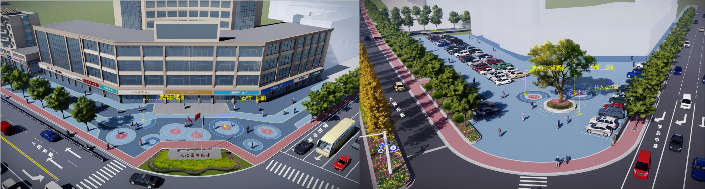 “一街一景，一路一亮点”--- 沭阳县人民东路、光荣路、深圳西路沿街建筑景观提升工程
