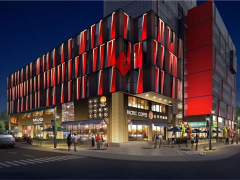 信达电通 | 西安创业咖啡街区光影新形象