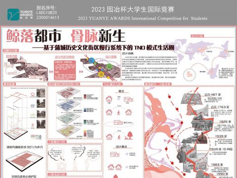 鲸落都市，骨脉新生——基于蒲城历史文化街区慢性系统下的TND模式生活圈