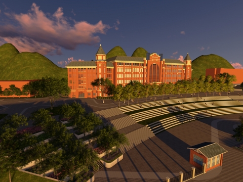 贵州省六盘水外国语实验学校景观设计