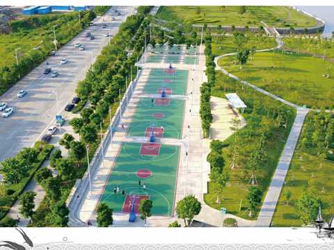 河源市东江湾公园一期工程施工