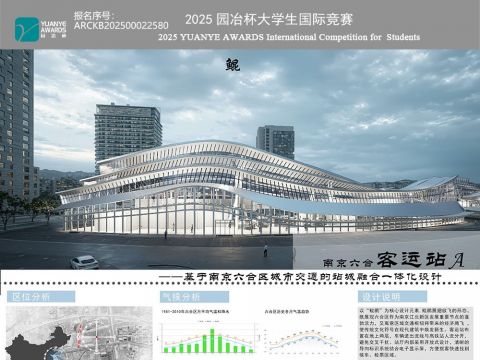 鲲——基于南京六合区城市交通的站城融合一体化设计