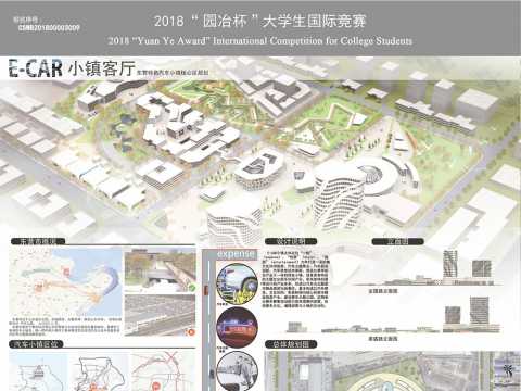 E-CAR小镇客厅 东营特色汽车小镇核心区规划