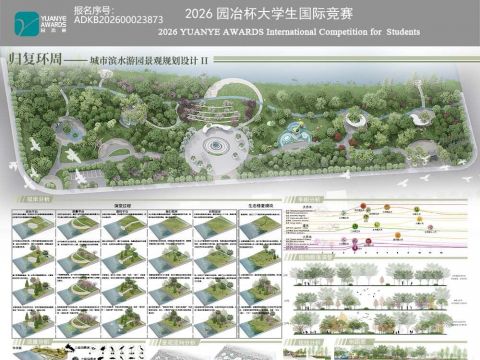 归复环周-城市滨水游园景观设计