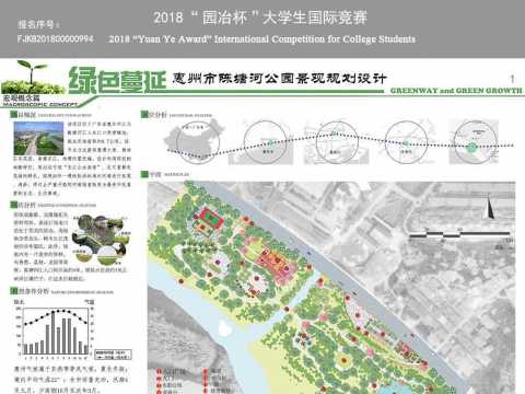 绿色蔓延——惠州市陈塘河公园景观规划设计