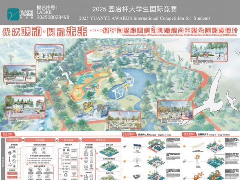 光伏联动·风动未来——基于自然能源利用的碳综合主题公园景观设计