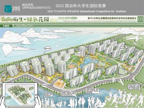 “向阳而生·绿氧花园”——基于5分钟生活圈理论的第四代住宅社区规划设计