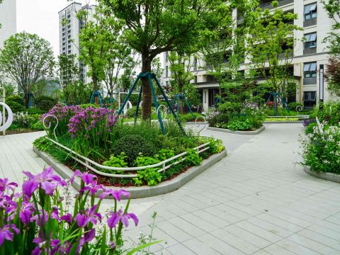 金地翡翠星辰一期景观花境工程