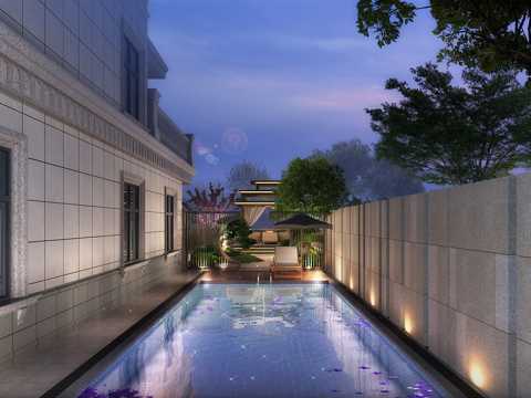 湖北宜昌·皇铂御府-临江澜院庭院景观设计