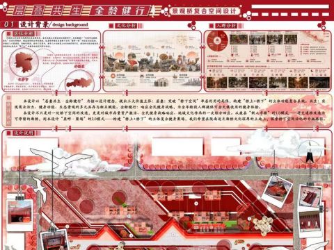 层叠共生 全龄健行  景观桥复合空间设计