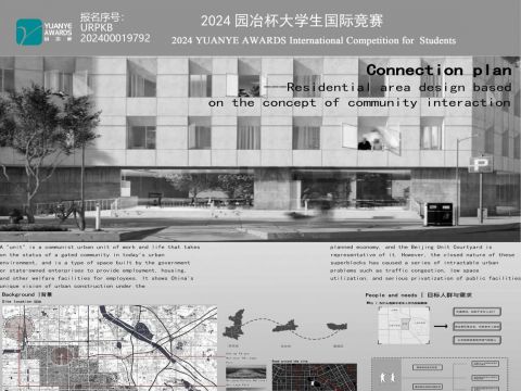 Connection plan—Residential area design based on the concept of community interaction