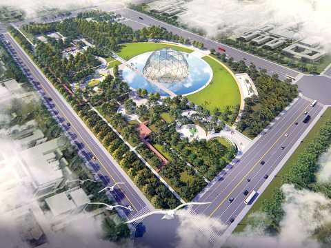 西安航天基地东湖概念方案设计