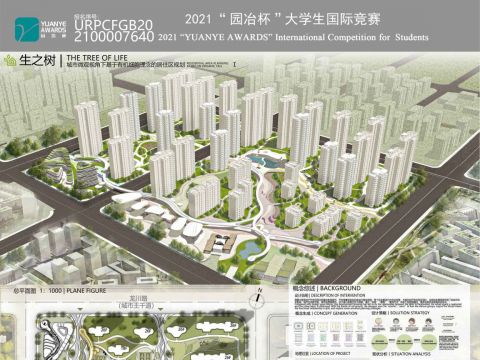 《THE TREE OF LIFE——基于有机细胞理念下的居住区规划设计》