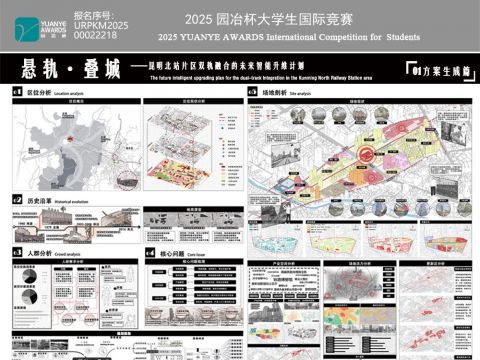 悬轨叠城--昆明北站片区双轨融合的未来智能升维计划