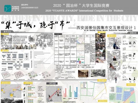 “集”于城，隐于“市”——西安润景怡园集市交互景观设计