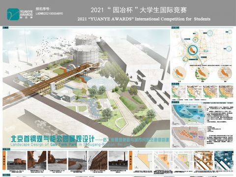 北京首钢煤气柜公园景观设计