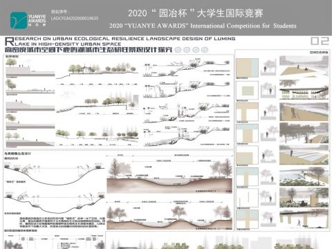 高密度城市空间下鹿鸣湖城市生态韧性景观设计研究