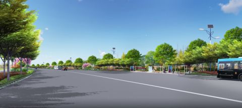 学府大道东延伸段道路侧分带景观绿化EPC项目