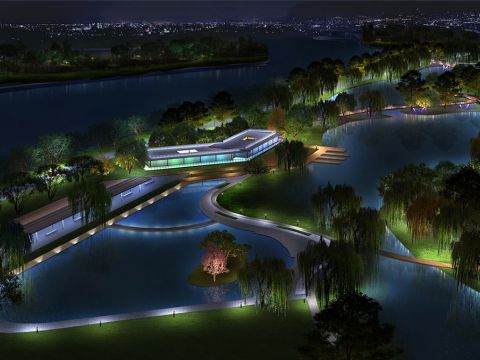 长春市伊通河中段夜景照明设计