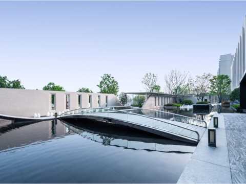 靖江美的悦江府展示区景观工程