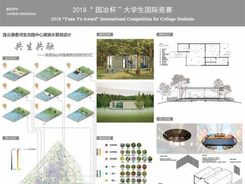 共生共融——连云港香河生态园中心湖滨水景观设计