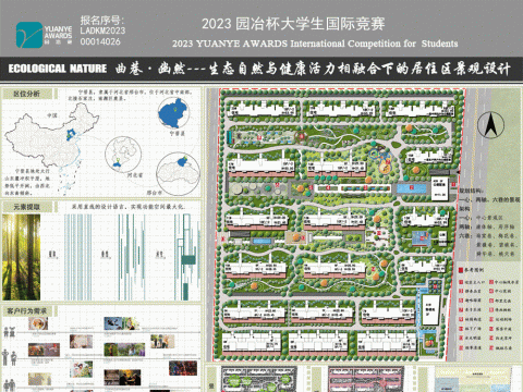 曲巷·幽然---生态自然与健康活力相融合下的居住区景观设计