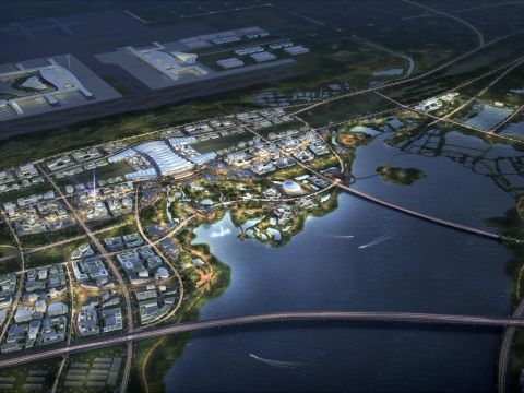 沿江高铁武汉天河站站城一体化区域城市设计及站区综合体建筑概念方案设计