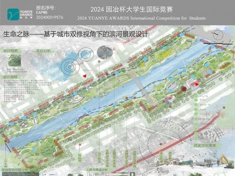生命之脉——基于城市双修视角下的滨河景观设计