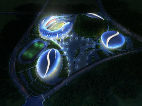 上筑照明设计 | 贵州遵义奥体中心