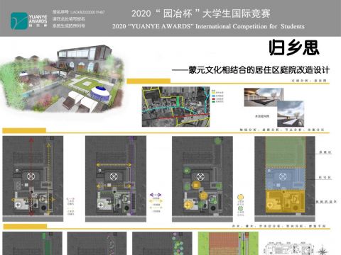 “归乡思”——蒙元文化相结合的居住区庭院改造设计