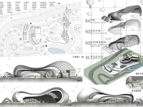 城市云洲——地标性交通建筑
