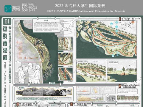 鱼戏青绿间—碳中和理念下城市可持续生产性景观营造