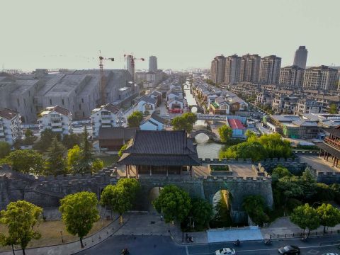 迎恩门风情水街景观设计项目