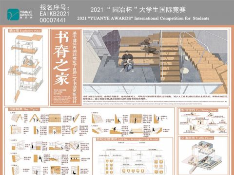 书脊之家——基于建筑再循环理论下自助二手书店更新设计