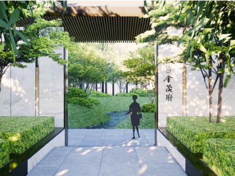 颐和金茂府首开区园林景观工程