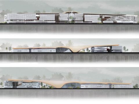 广州空港中央商务区城市设计及会展中心建筑设计（有推文）