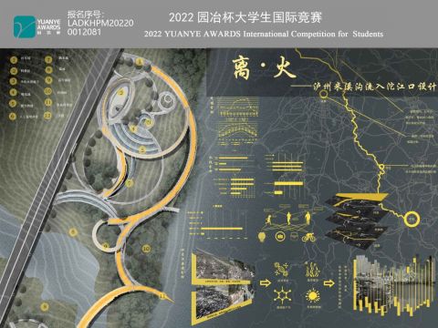 离·火——泸州米溪沟流入沱江口设计