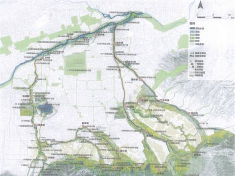 蓝田县“三河一山”绿道工程（灞河下游段）生态景观规划设计
