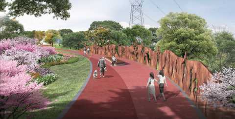 临泉宋集镇高压线公园园林景观设计