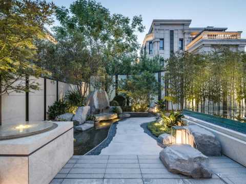 鸿坤林语墅29#滨水庭院