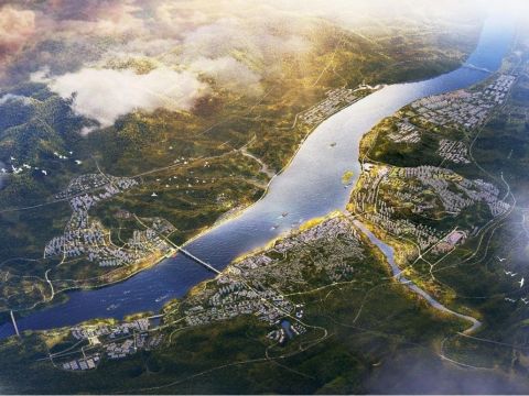 重庆市丰都县长江—龙河滨水空间城市设计