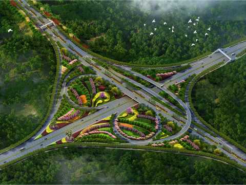 机南联络道东延伸段工程绿化项目设计