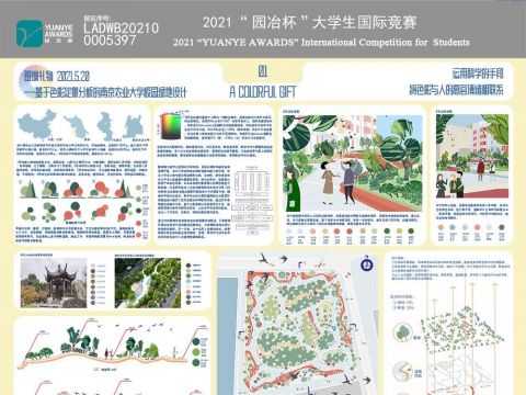 斑斓礼物——基于色彩定量分析的南京农业大学校园绿地设计