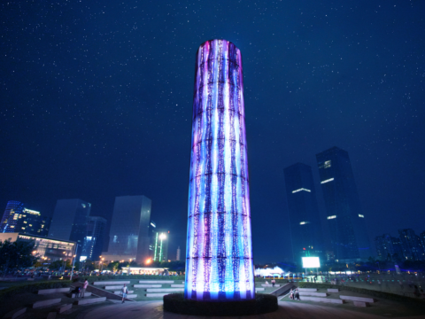 洲明康利 | 深圳宝安区海滨广场灯光设计