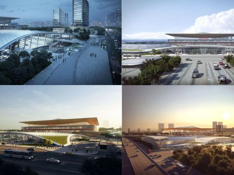 朝阳站交通枢纽景观设计