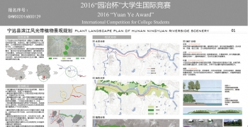 园冶杯——宁远县滨江风光带植物景观规划