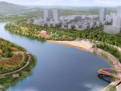 襄城北汝河国家湿地公园城区段