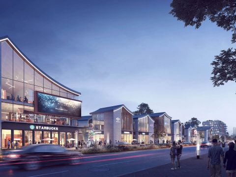 杭州苕溪公园商业街